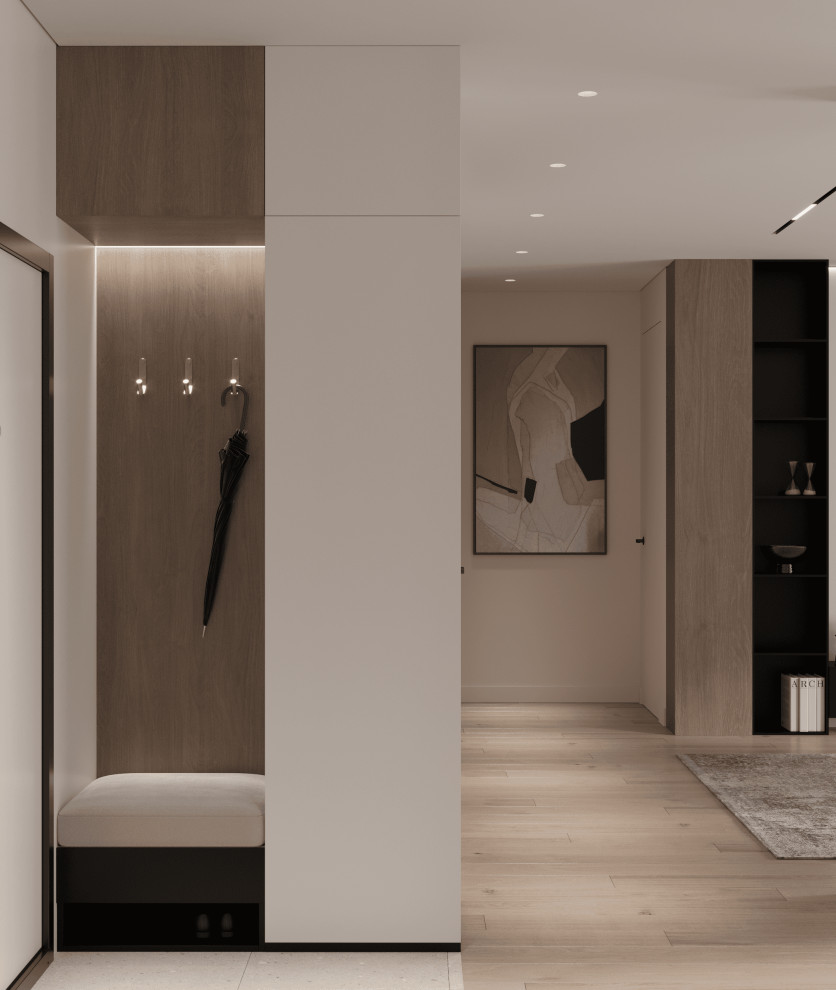 Кухня-гостиная-прихожая