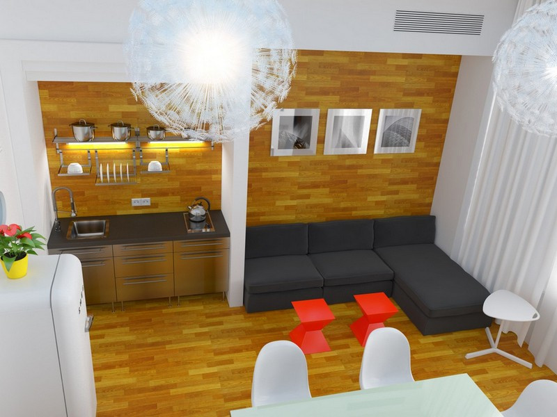 Обложка проекта: Лофт-апартаменты в ЖК "Парк Мира" - 34 м2