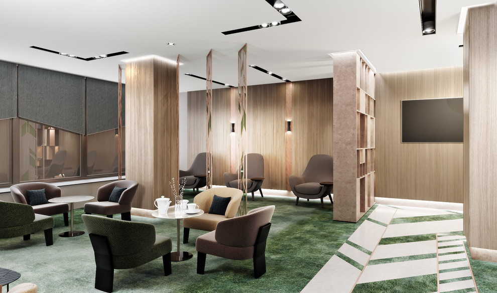 Бизнес-зал для S7 Airlines в Новосибирске