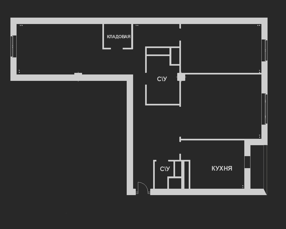 Houzz тур: Квартира с алым холлом и английской классикой