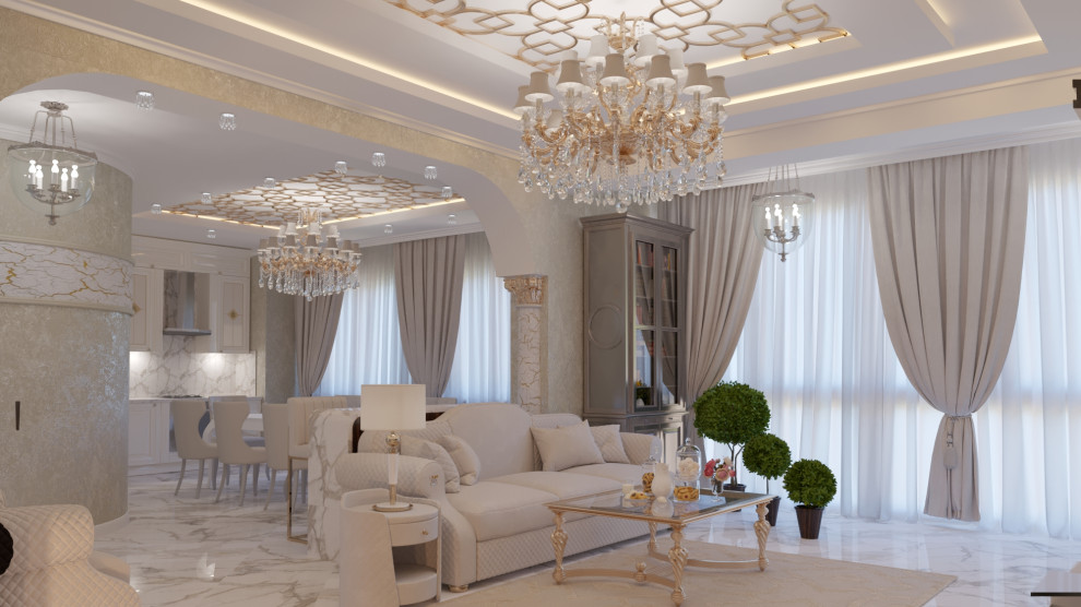 квартира 100кв.м. в современной классике.