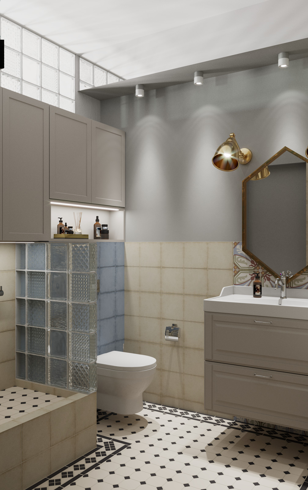 Квартира в сталинке (Ванная комната)