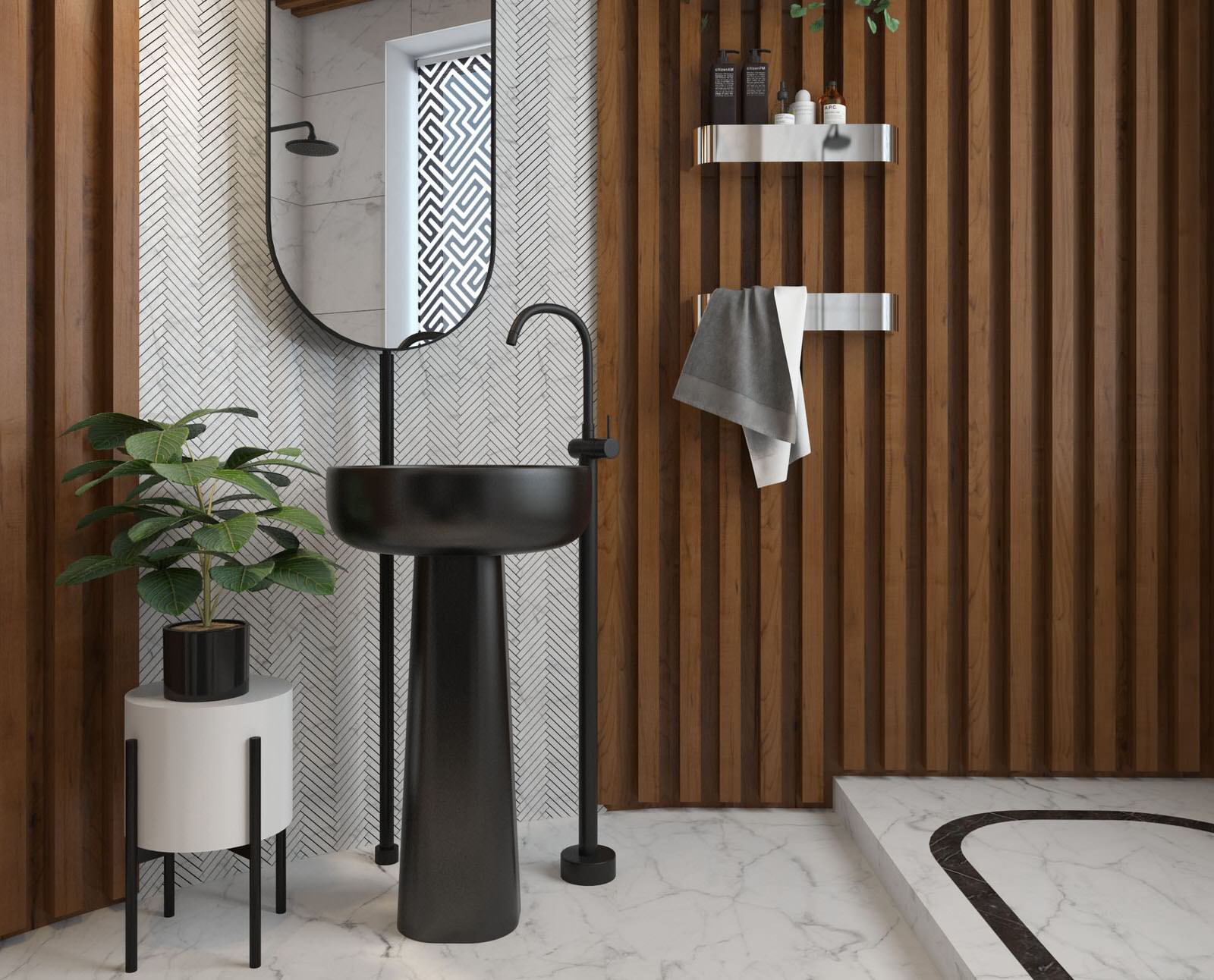 Обложка проекта: Дизайн Ванной комнаты Дом на побережье