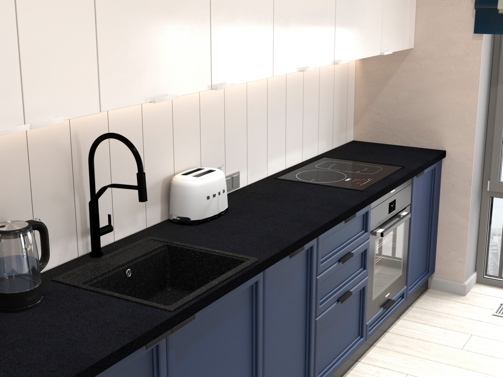 Квартира для холостяка (визуализации и коллажи)