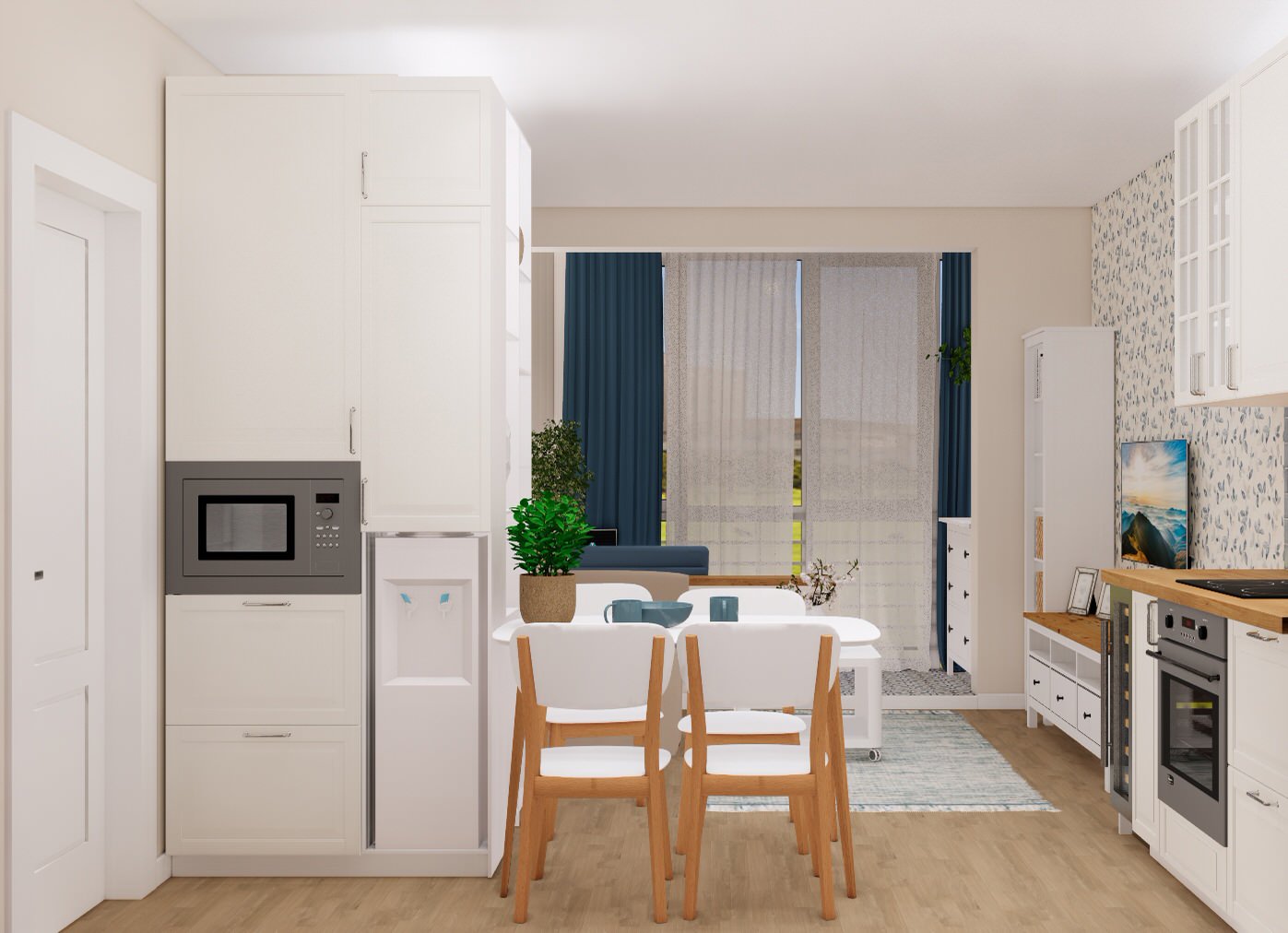 Двухкомнатная квартира 60 м2