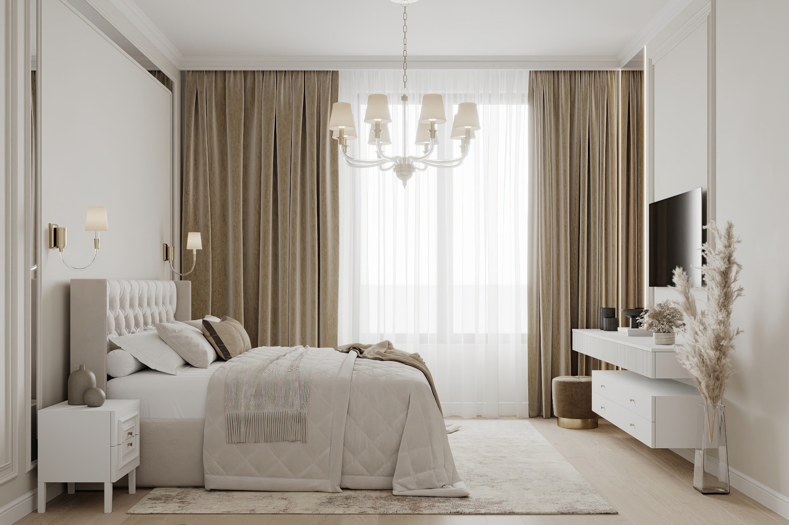 Дизайн и ремонт квартиры в ЖК Сердце Столицы - Поэзия неоклассики