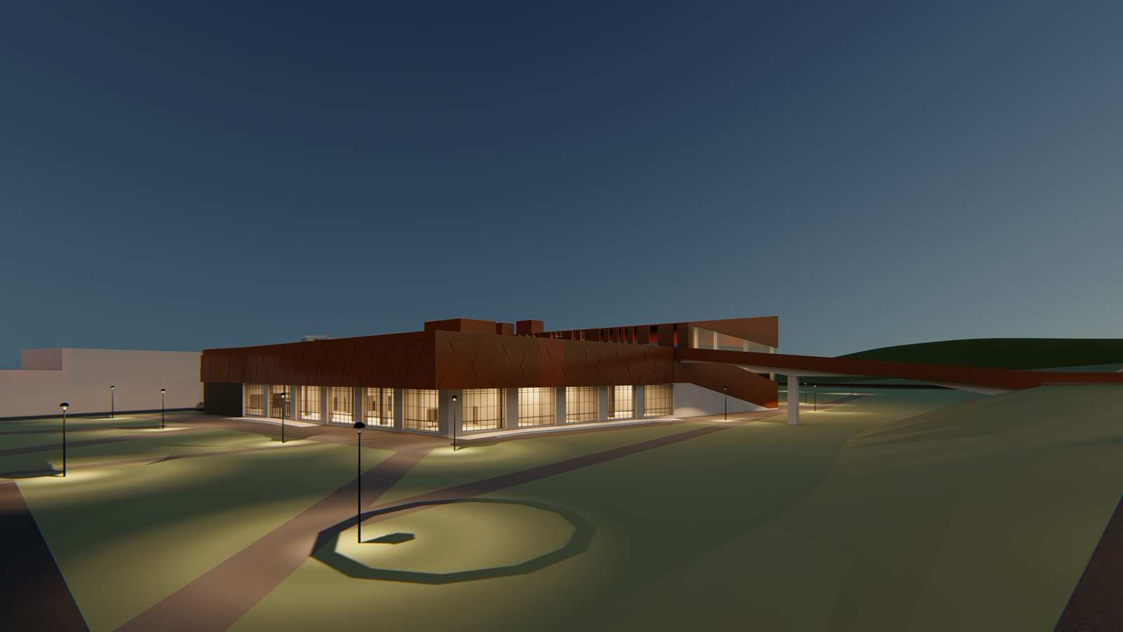 Проект здания аквапарка в Смоленске по ул. Кашена