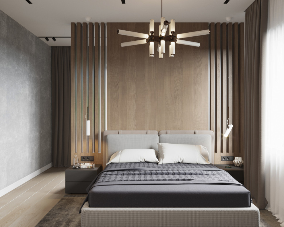 Интерьер спальни частного дома с.Рощино