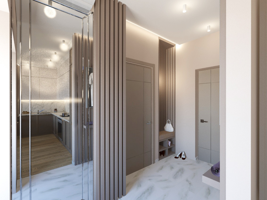 Квартира в современном стиле в ЖК "Хорошевский", прихожая