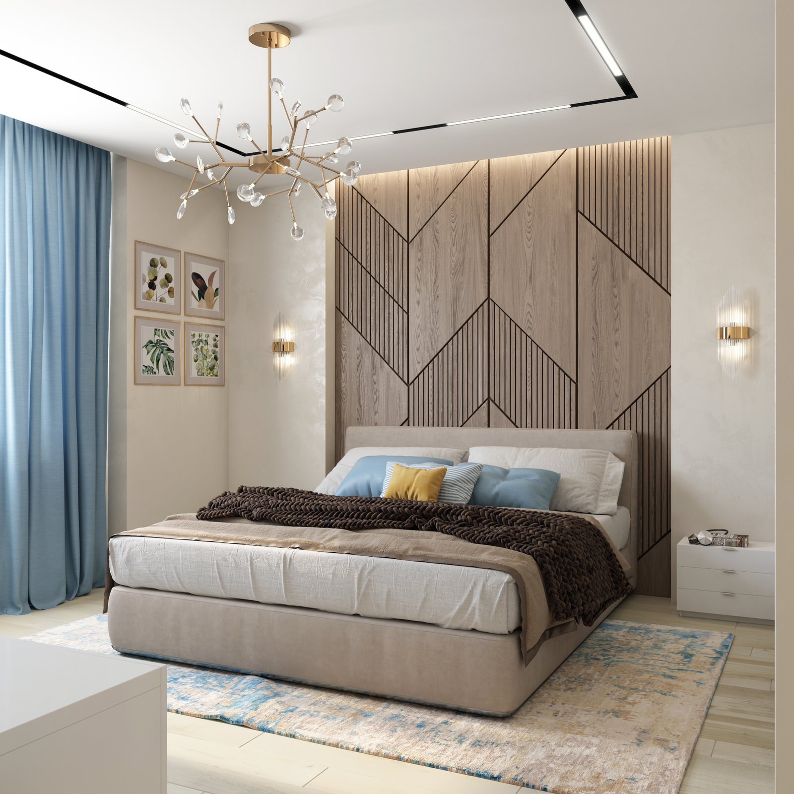 Обложка проекта: Дизайн спальни для молодого человека в современном стиле