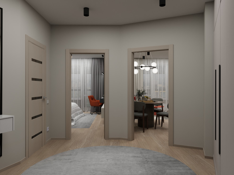 Визуализация дизайн проекта квартиры для студента