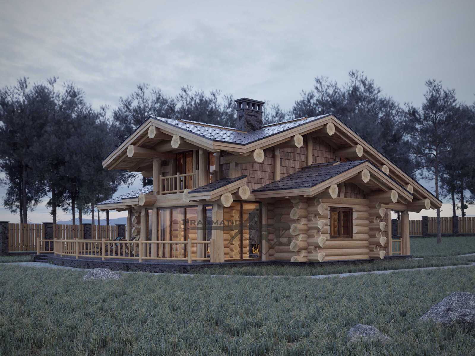 Обложка проекта: Гостевой дом - баня площадью 150 м2