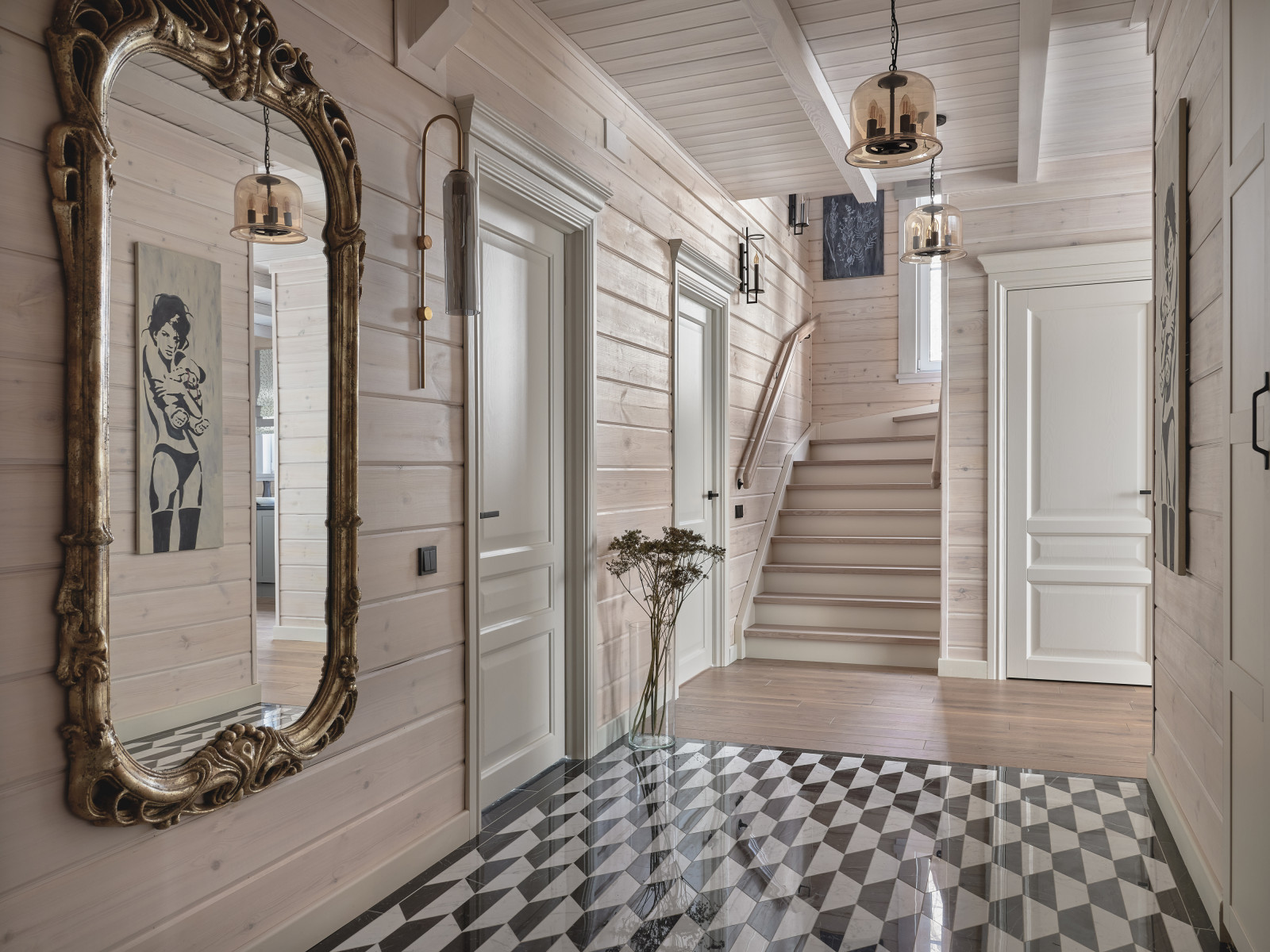 Загородный деревянный дом