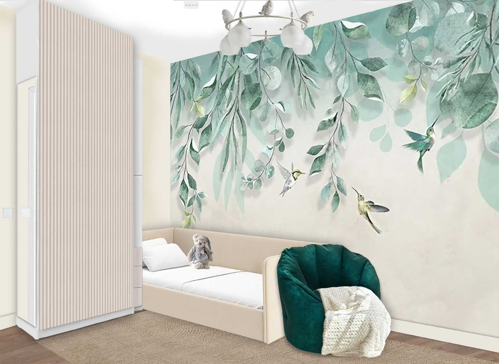 Детская в современном стиле 3Д-коллажи