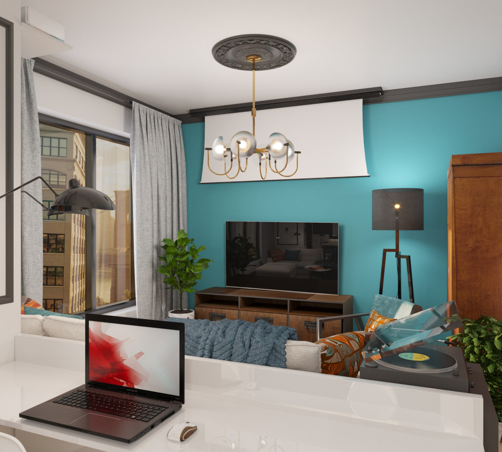 Apartment in the style of modern classics