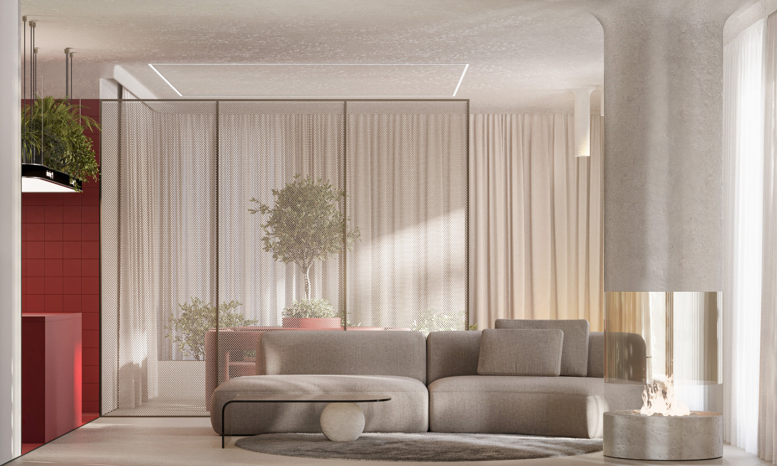 Красивый красный