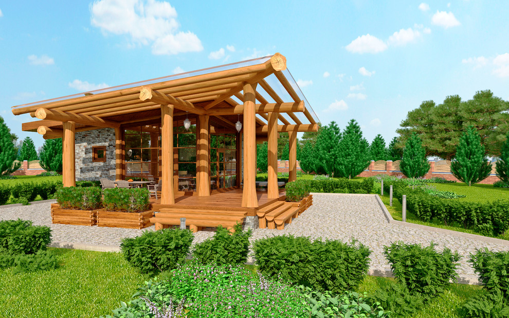 Обложка проекта: Проект бани из рубленого бревна Царь Баня 81-АР