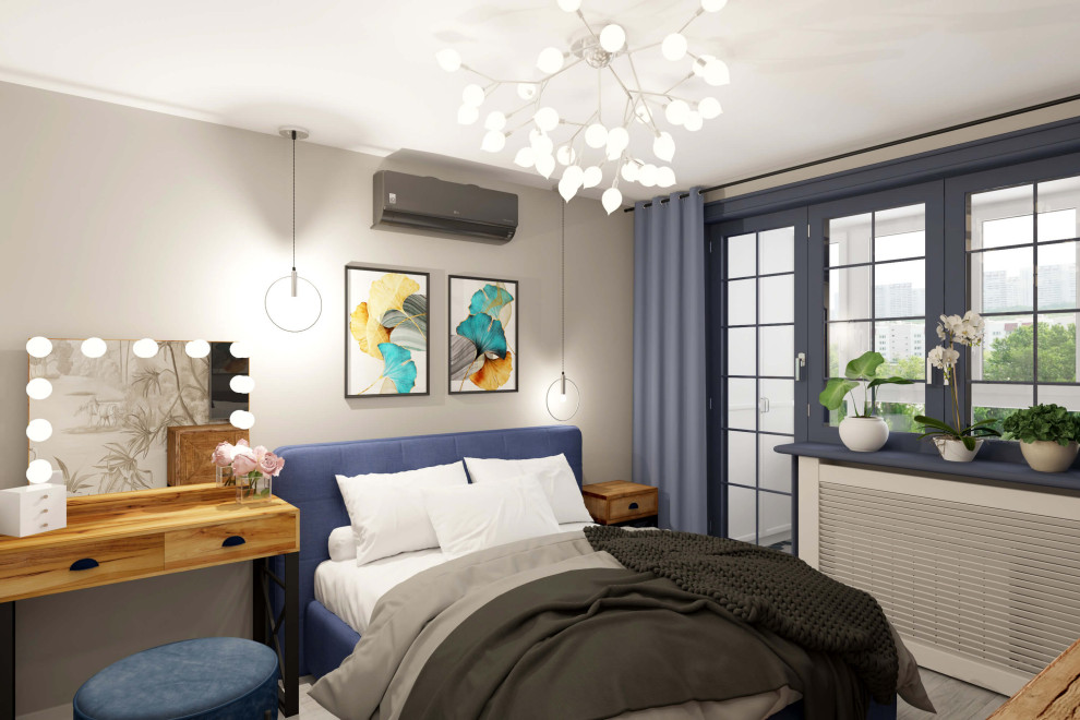 Трехкомнатная квартира 78 м2 в современном стиле, в доме серии П-44