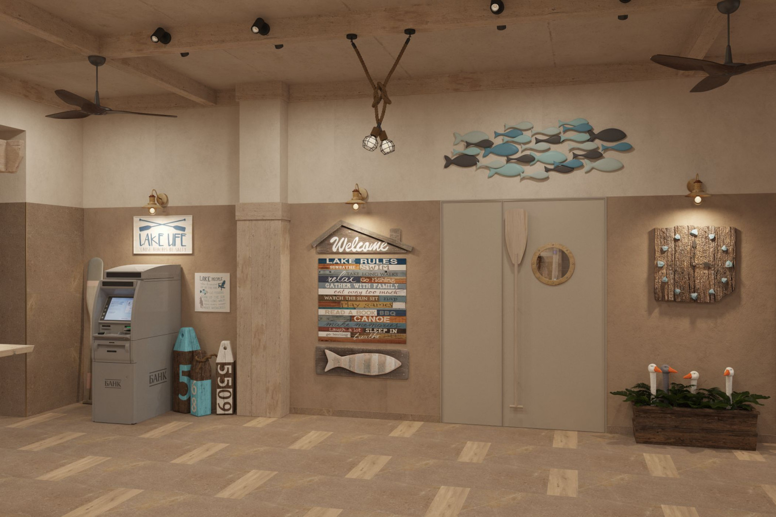 Интерьер места общего пользования (ИОП) ЖК