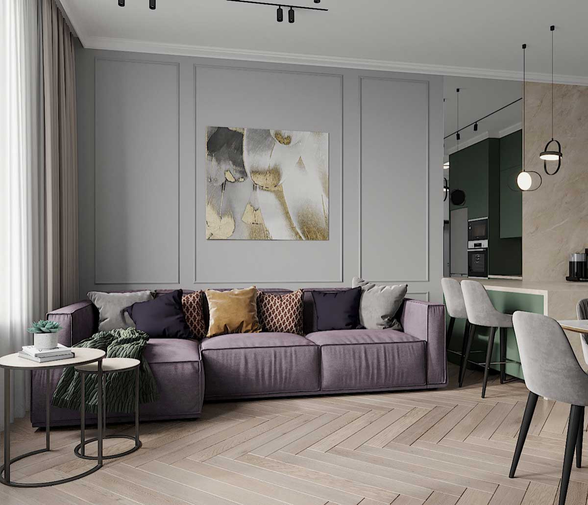 Обложка проекта: Гоголевский бульвар, квартира в старинном доме 1905 года постройки