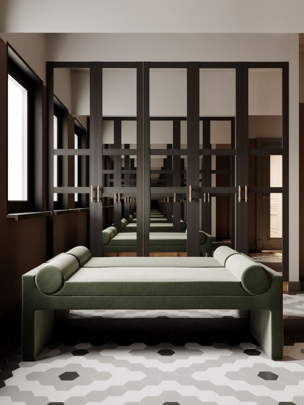 Загородный дом 147,7 м² с черными акцентами