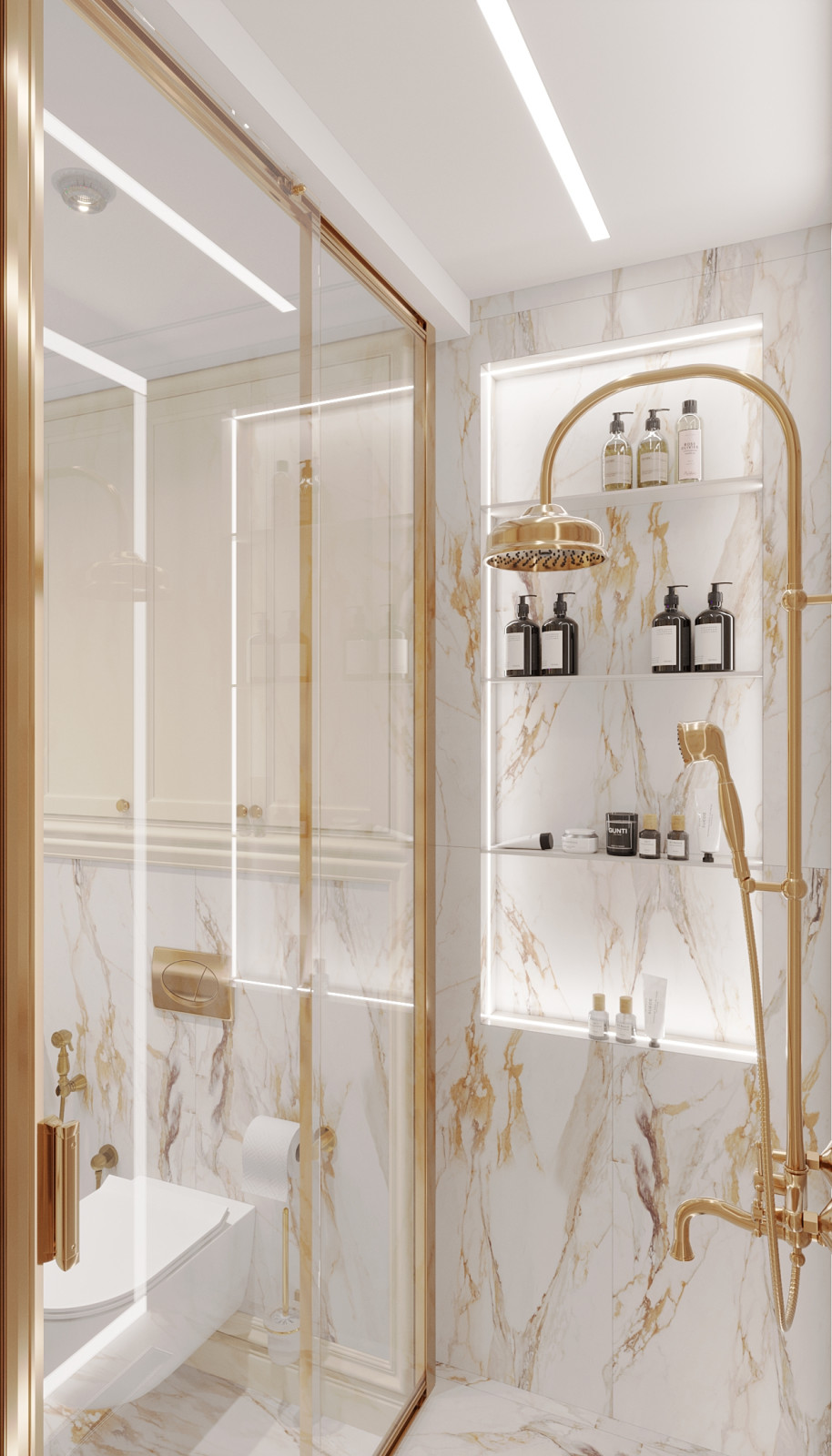 Интерьер 2-ух уровневой квартиры_ "АРОМАТ САДОВ"