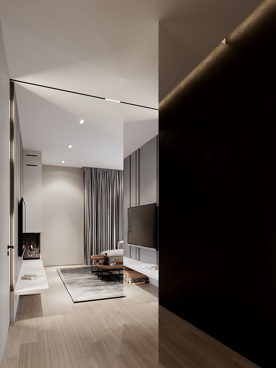 Дизайн-проект интерьера частного одноэтажного дома в Калининградской области