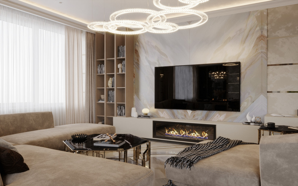 ДИЗАЙН ИНТЕРЬЕРА КВАРТИРЫ В ЖК ЛИЦА, 125 КВ.М.