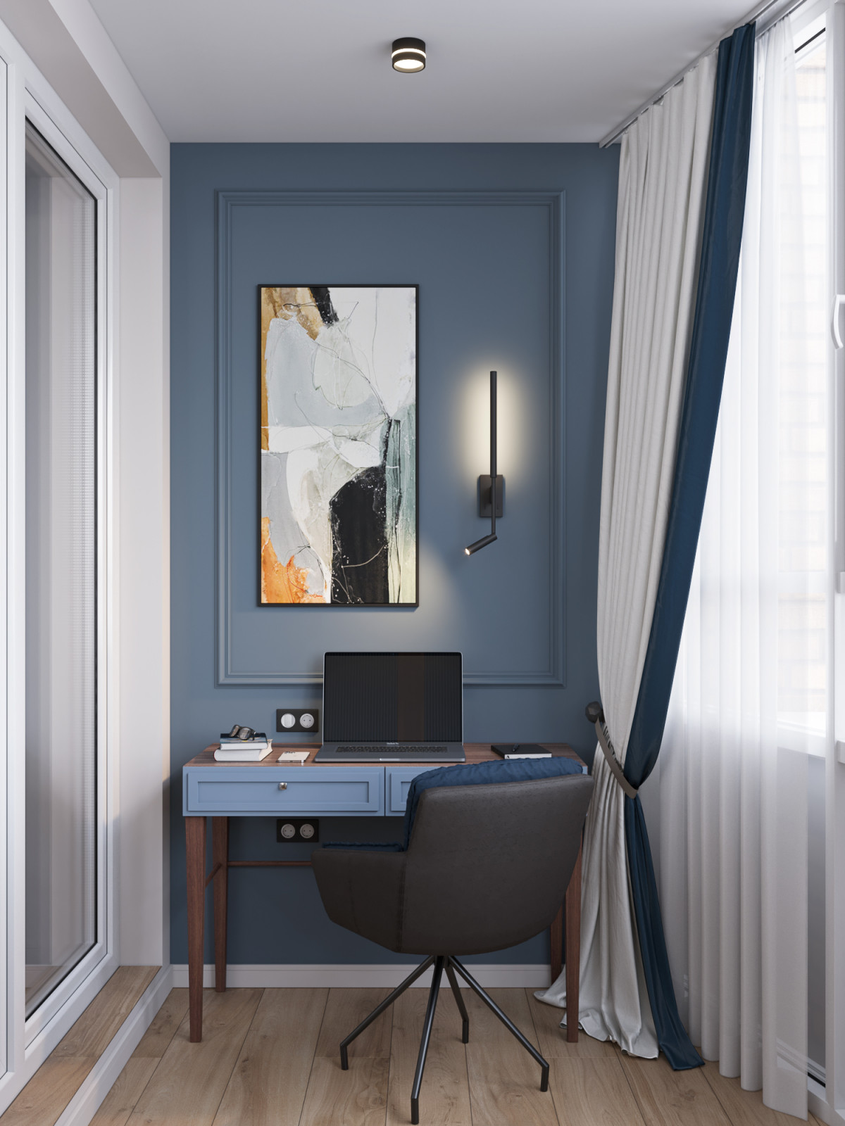 3-комнатная квартира для семьи в стиле современной классики