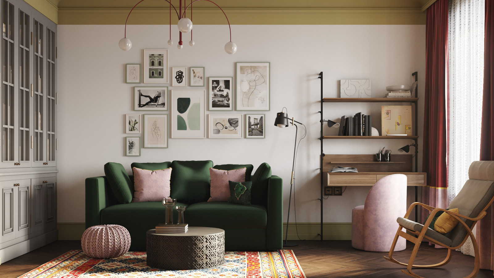 Яркая квартира "с характером" в ЖК Shome в стиле фьюжн