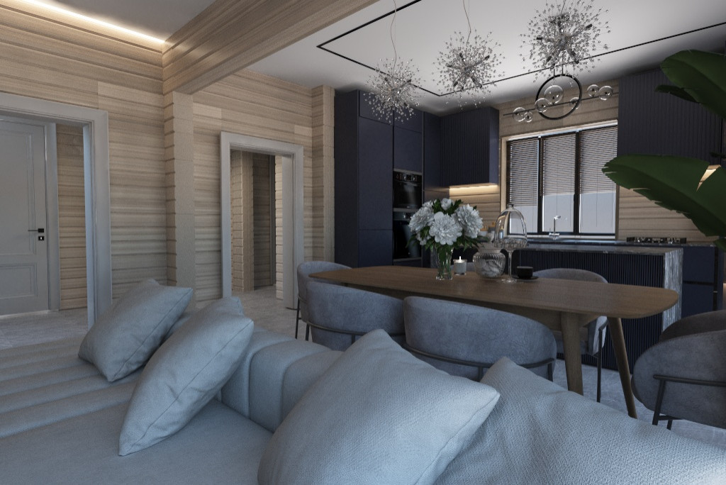 Дом из бруса в ЭКО стиле