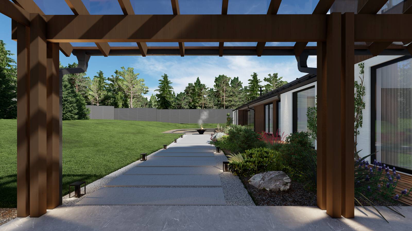 Комплекс зданий по каркасной технологии