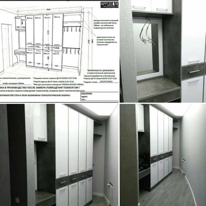 Гардеробные комнаты и зоны хранения для одежды