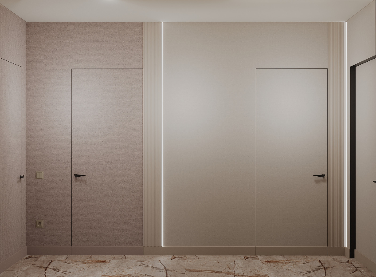 Интерьер 4-ёх комнатной квартиры_ "EHTNO TERRA_COTTA"