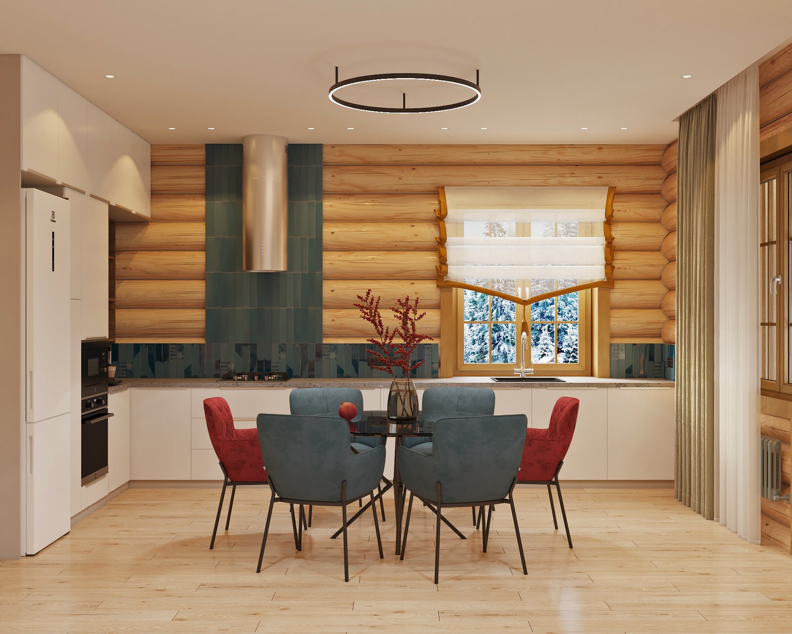 Дизайн проект дома из рубленного бревна