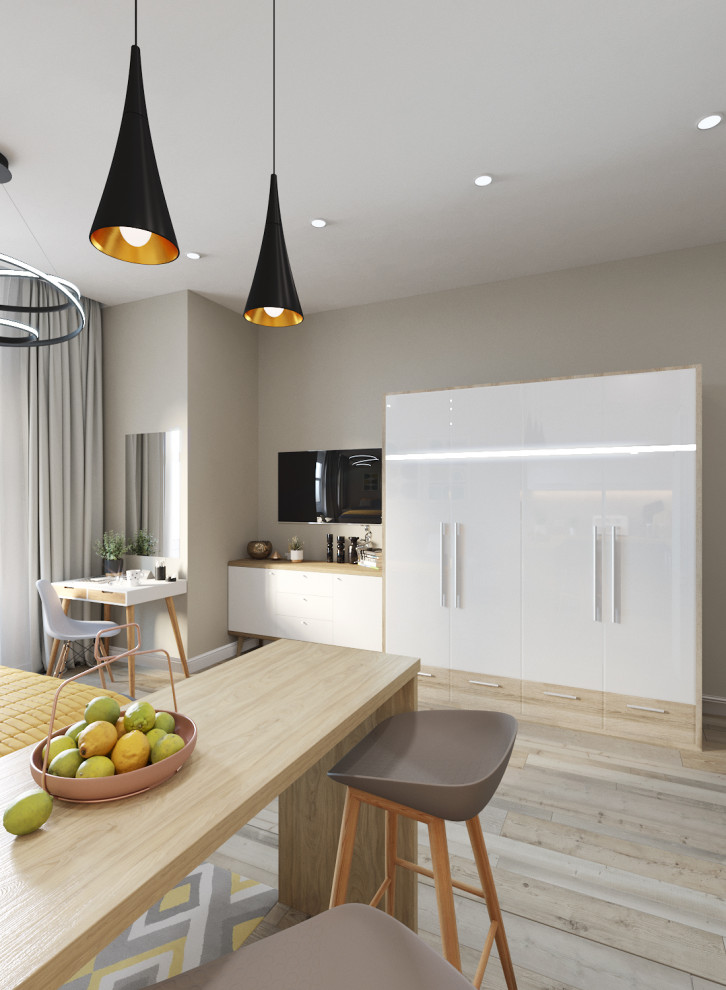 Дизайн-проект апартаментов под сдачу 28кв.м.