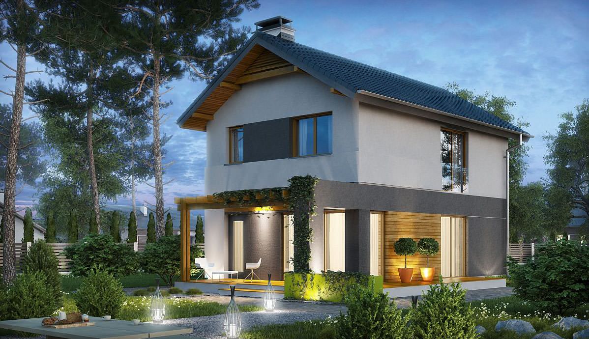 Обложка проекта: Проект дома в стиле Хай-тек Z297