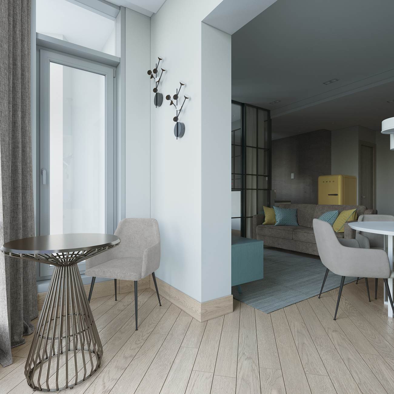 Современное пространство с элементами минимализма