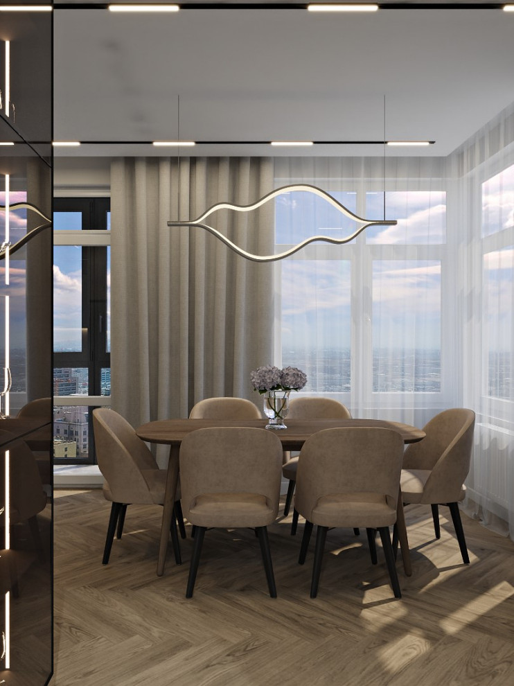 Обложка проекта: Кухня-столовая в современном стиле