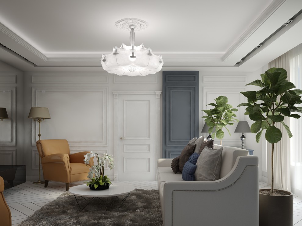 Трехкомнатная квартира в неоклассическом стиле