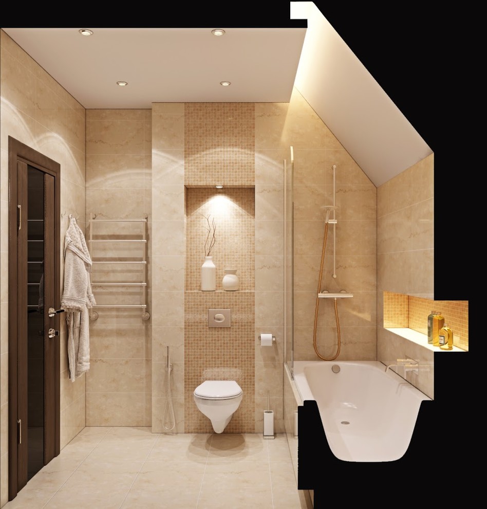 Дизайн-проект ванной комнаты от «Strekoza Design»