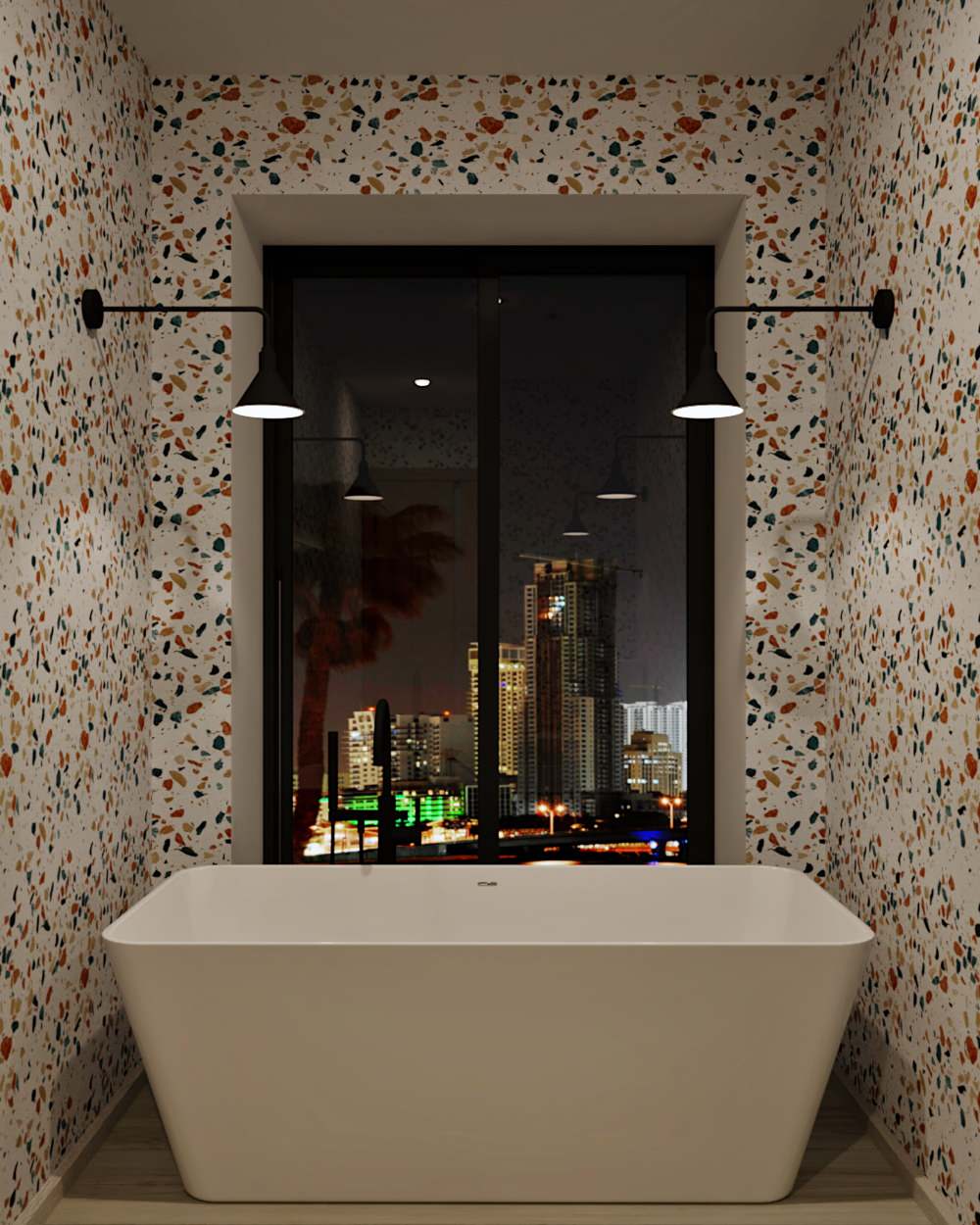 Обложка проекта: белый "ТЕРРАЦЦО"