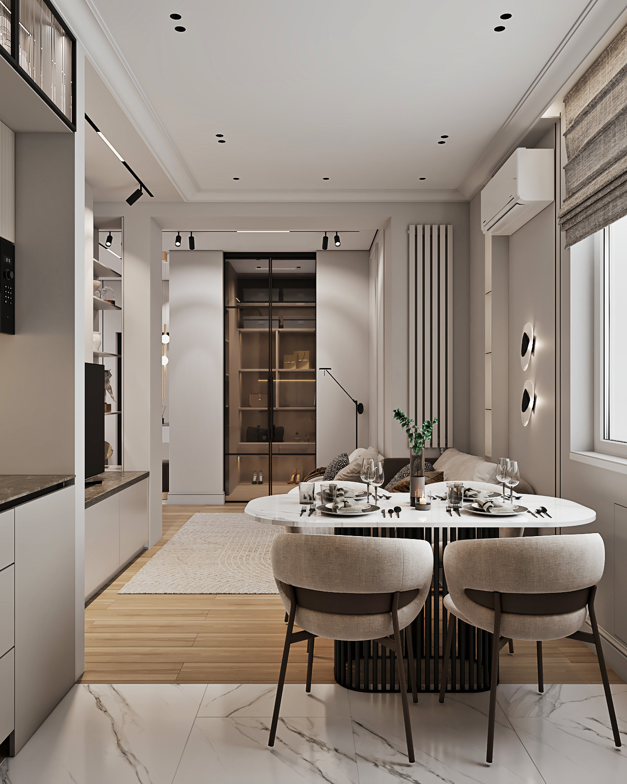 Кухня гостиная на ул. Воеводина г.Екатеринбург