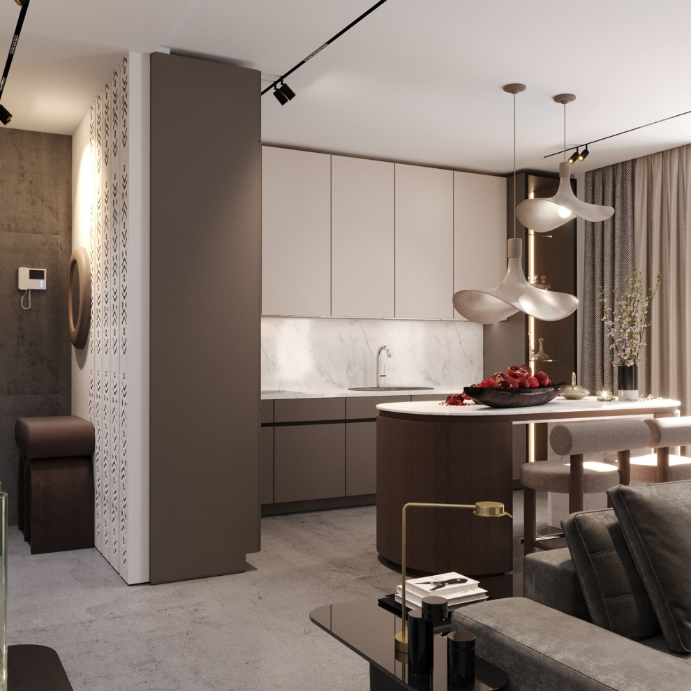 Квартира с этническим декором, 100 м2