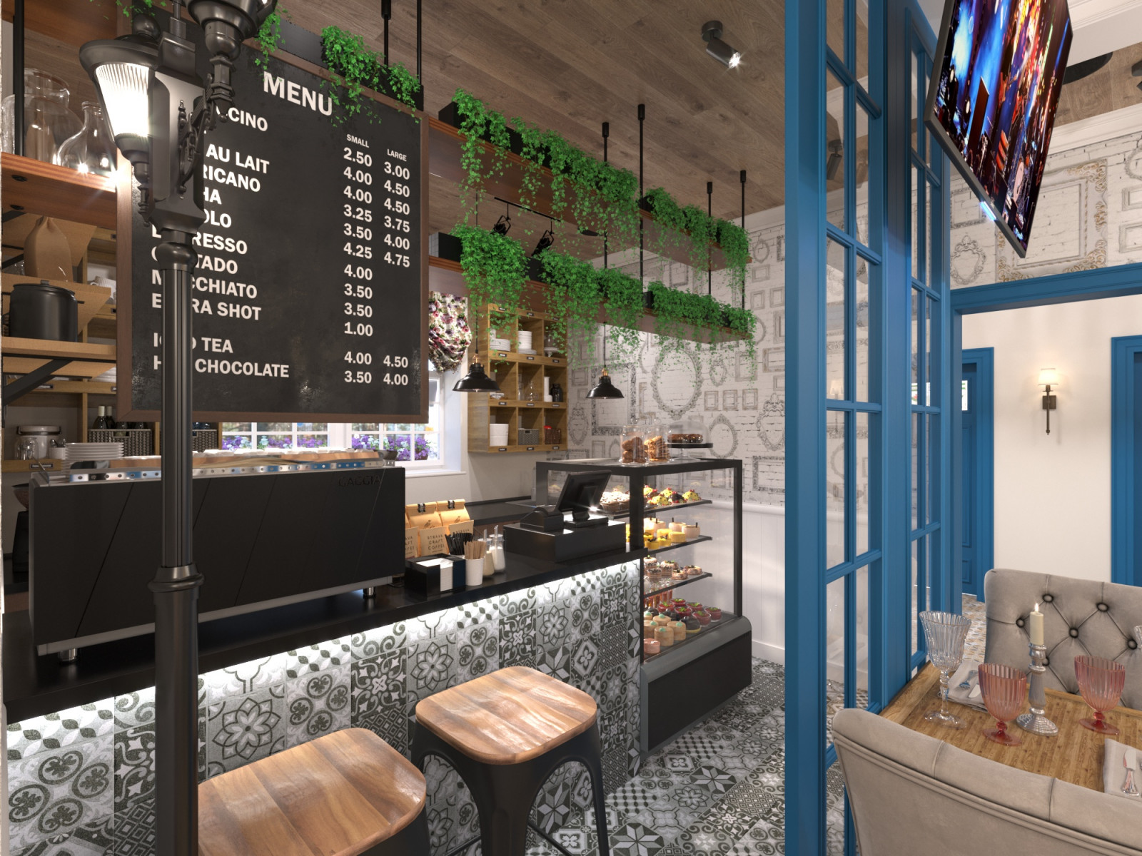 Дизай-проект интерьера кафе-пекарни