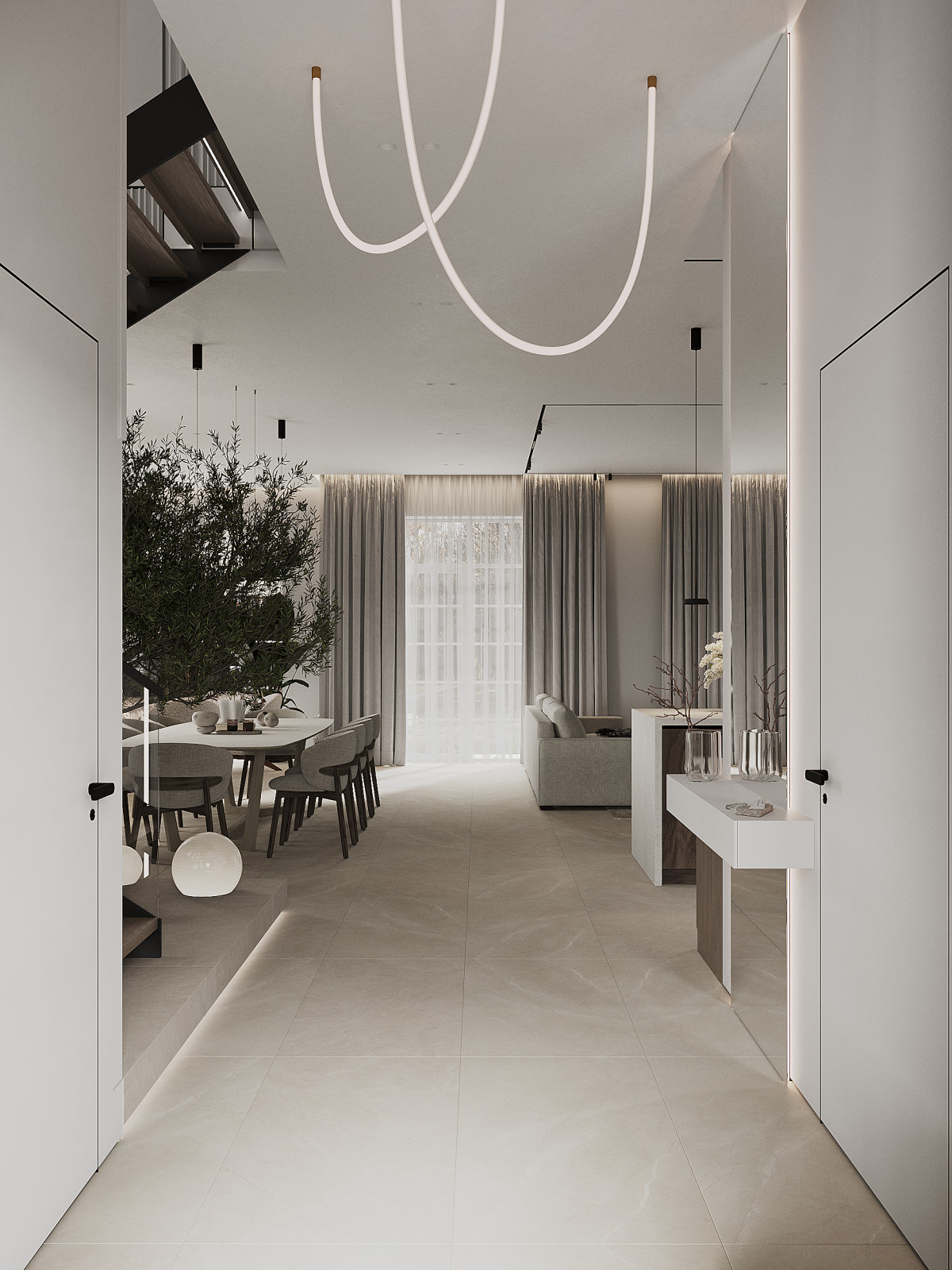 Проект интерьера для дома в коттеджном поселке "Ингардия"