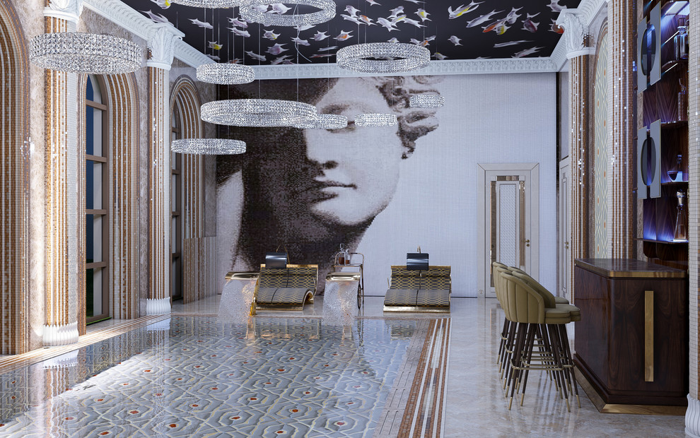 Дизайн бассейна «Роскошный оазис спокойствия и релакса»