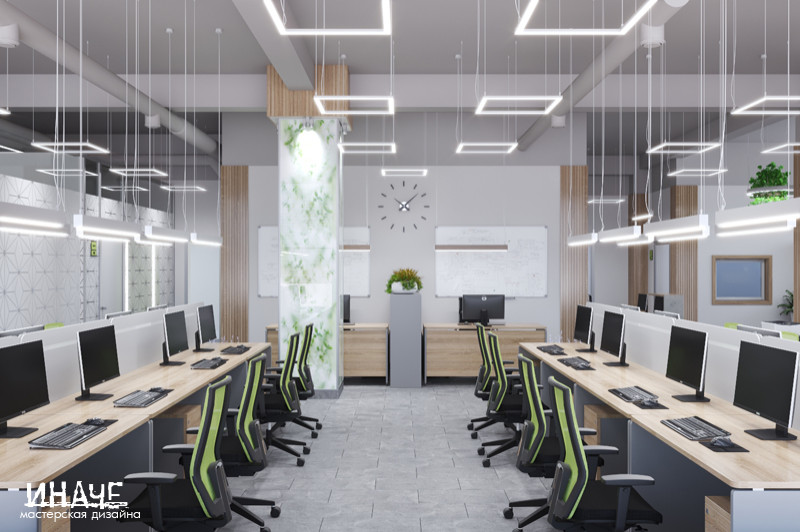 Дизайн-проект офисного пространства "Упаковка для всех"