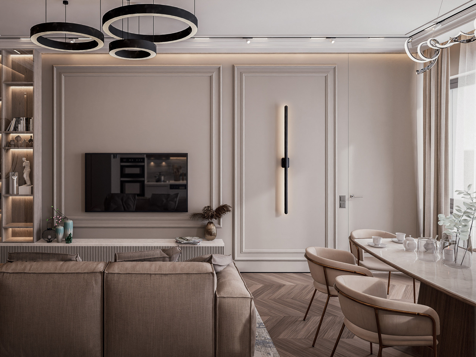 Дизайн-проект четырехкомнатной квартиры 99 м²