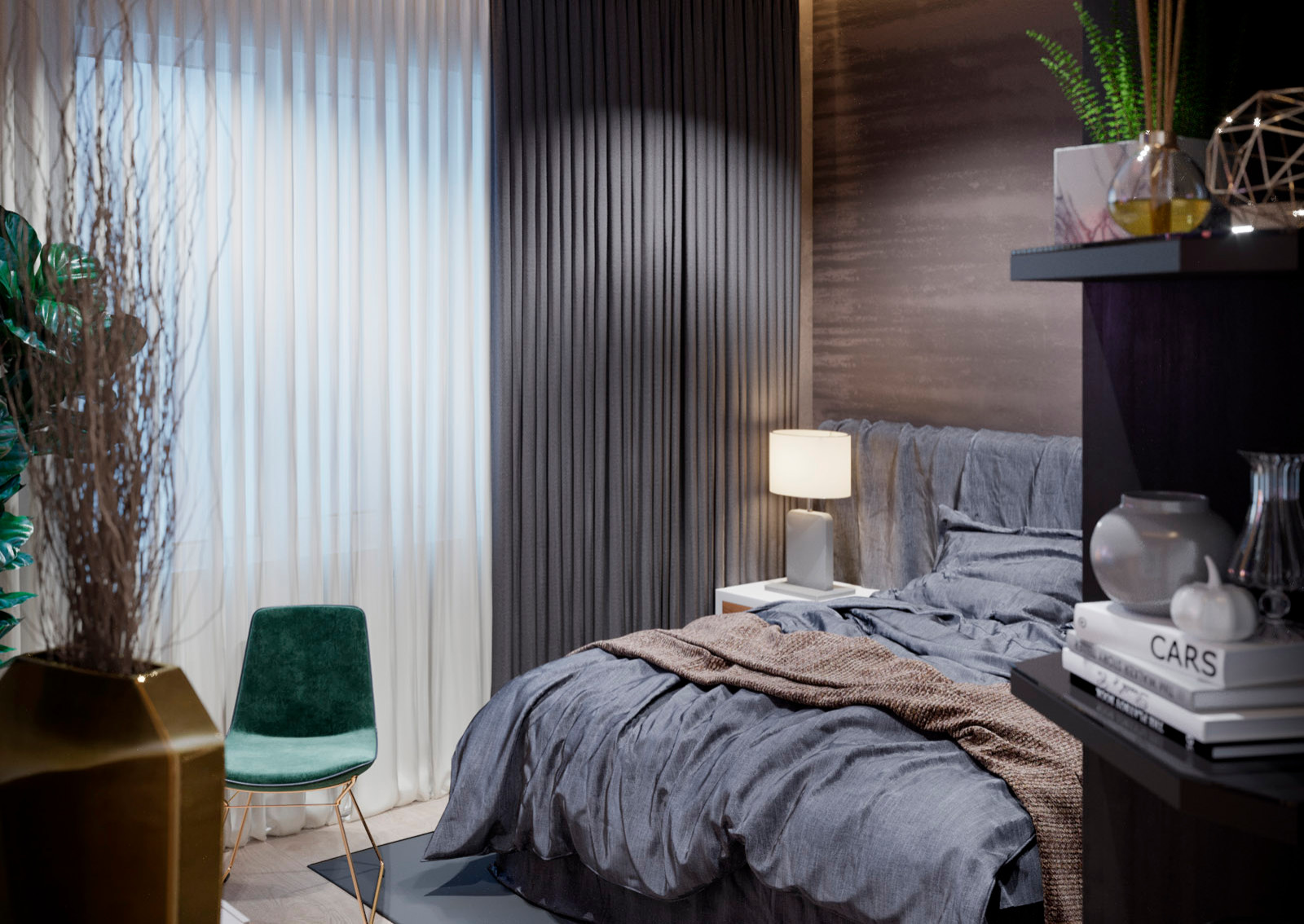 Cпальня в современном стиле